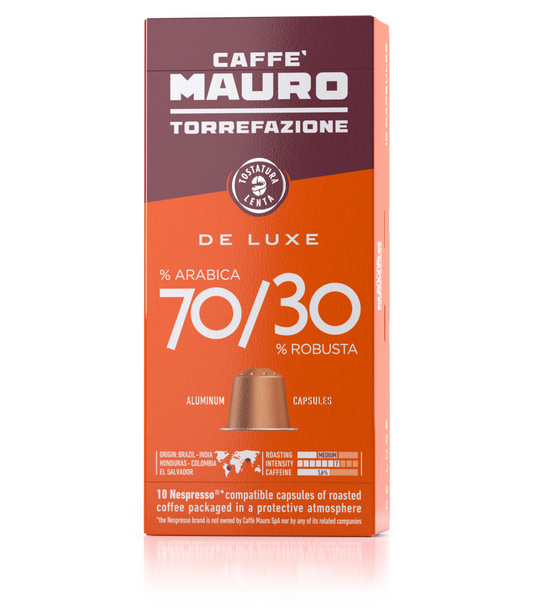 DE LUXE 70%/30%  - Aluminum Nespresso®* compatible capsule